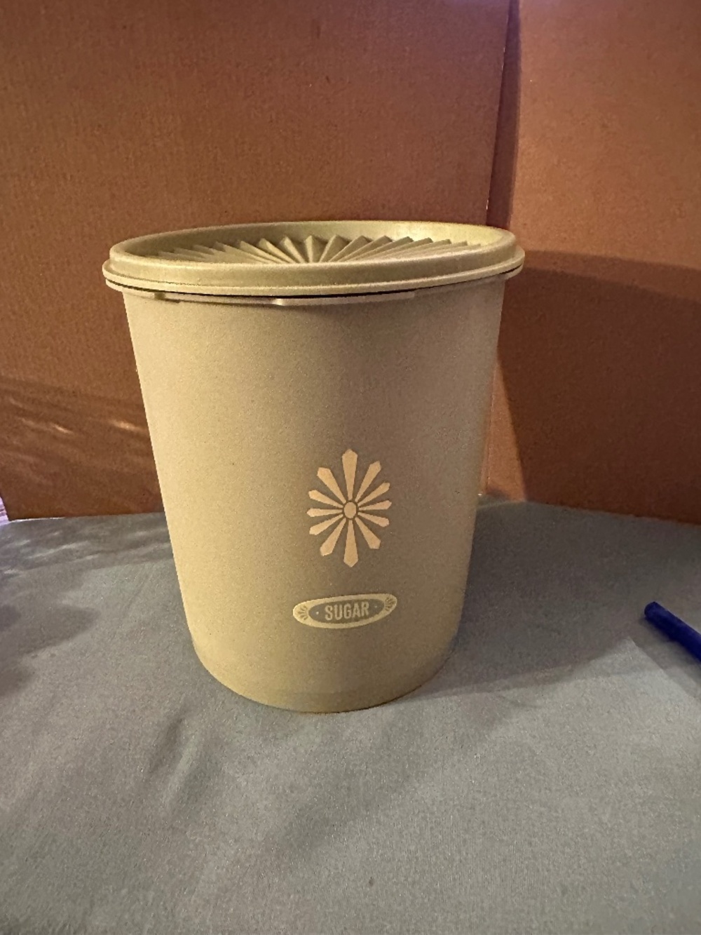 Tupperware Servalier Sugar Canister - Avacado